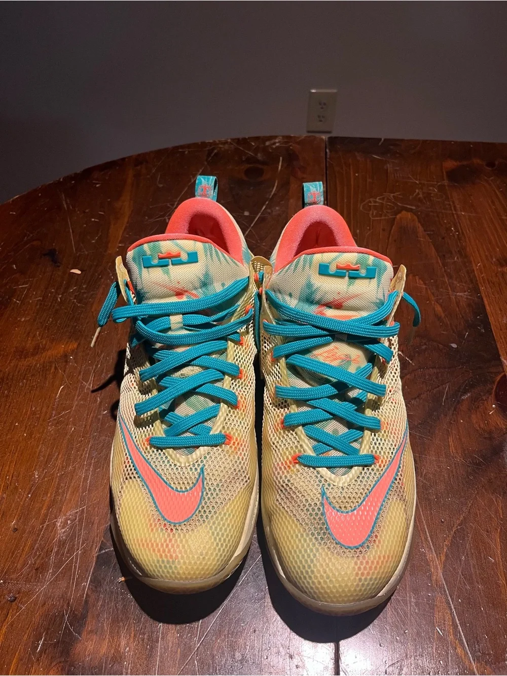 Kids' Nike Multicolor Athletic Sneakers - Teal & Coral